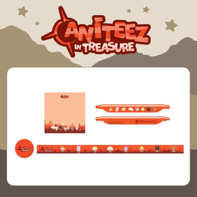 

Предварительный заказ ATEEZ x ANITEEZ в наборе канцелярских товаров TREASURE