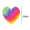 500 Pcs Heart Stickers Roll Labels Multicolored Shaped for Valentine's Day