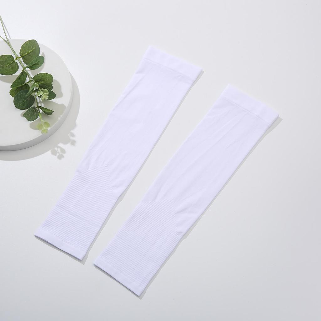 Mosquito Repellent Sun Protection Ice Silk Sleeves - Solid Color Summer Outdoor Wear