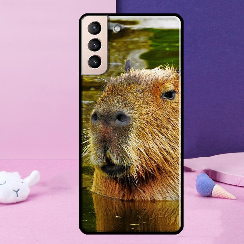 Capybara lovely animal Phone Case For Samsung Galaxy S25 Ultra S23 S20 S21 S22 S24 FE S9 S10 Plus S24 Ultra Cover