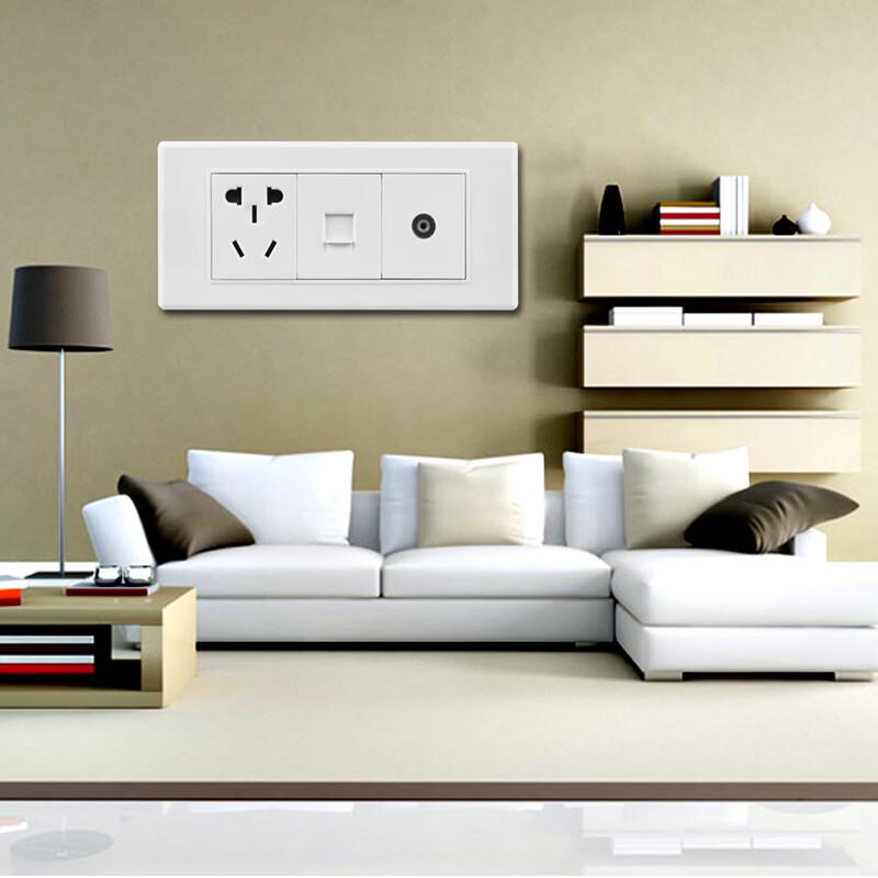 Nichuang 197 Wall Plate with TV & Computer Jack