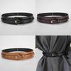 Ladies Dual Fashion Use Pu Leather Waist Belt Wide Belt For Work And Casual Use