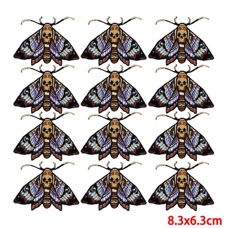 10 Pcs/lot Wholesale Embroidery Patch Iron On Patches For Clothing Patches On Clothes Jackets Decor Applique Sew Supplies