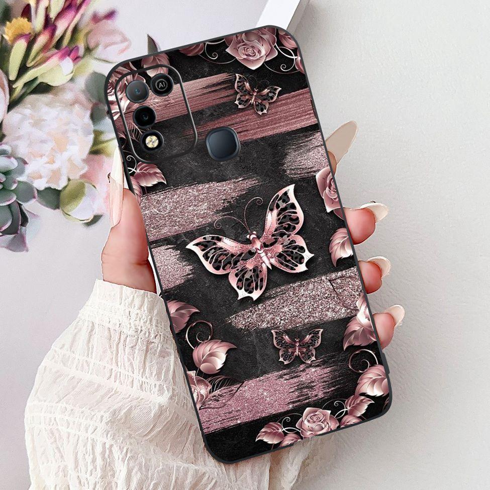 For Infinix Hot 10 X682C 10s X689B 10play X688C Back Cover For Infinix Hot 10 Play Case Shockproof Fashion Cute Cartoon Silicone