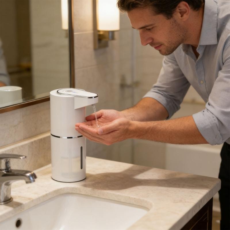 Automatic Soap Dispenser With 3 Regulable Foams Level Rechargeable Foams Smarted Hand Washing Machine