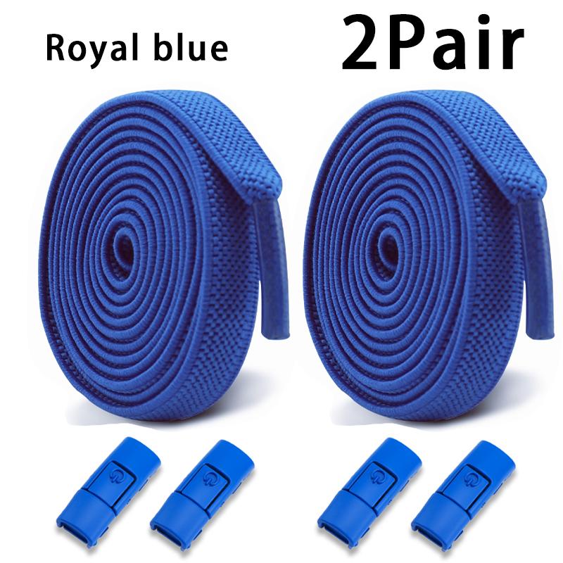 1Pair/2Pair Elastic Laces Sneakers Tennis No Tie Shoe Laces Lock Shoelaces Without Ties Kids Adult Shoelace Shoes Accessories