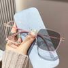 Photochromic Reading Glasses for Women, Presbyopia Eyeglasses, Large Frame, Color Change Eyewear, Anti Blue Light, Fashion