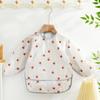 Washable Feeding Bib Long Sleeve Wash-Free Eating Bibs Portable Coveralls Bibs  Easy To Clean