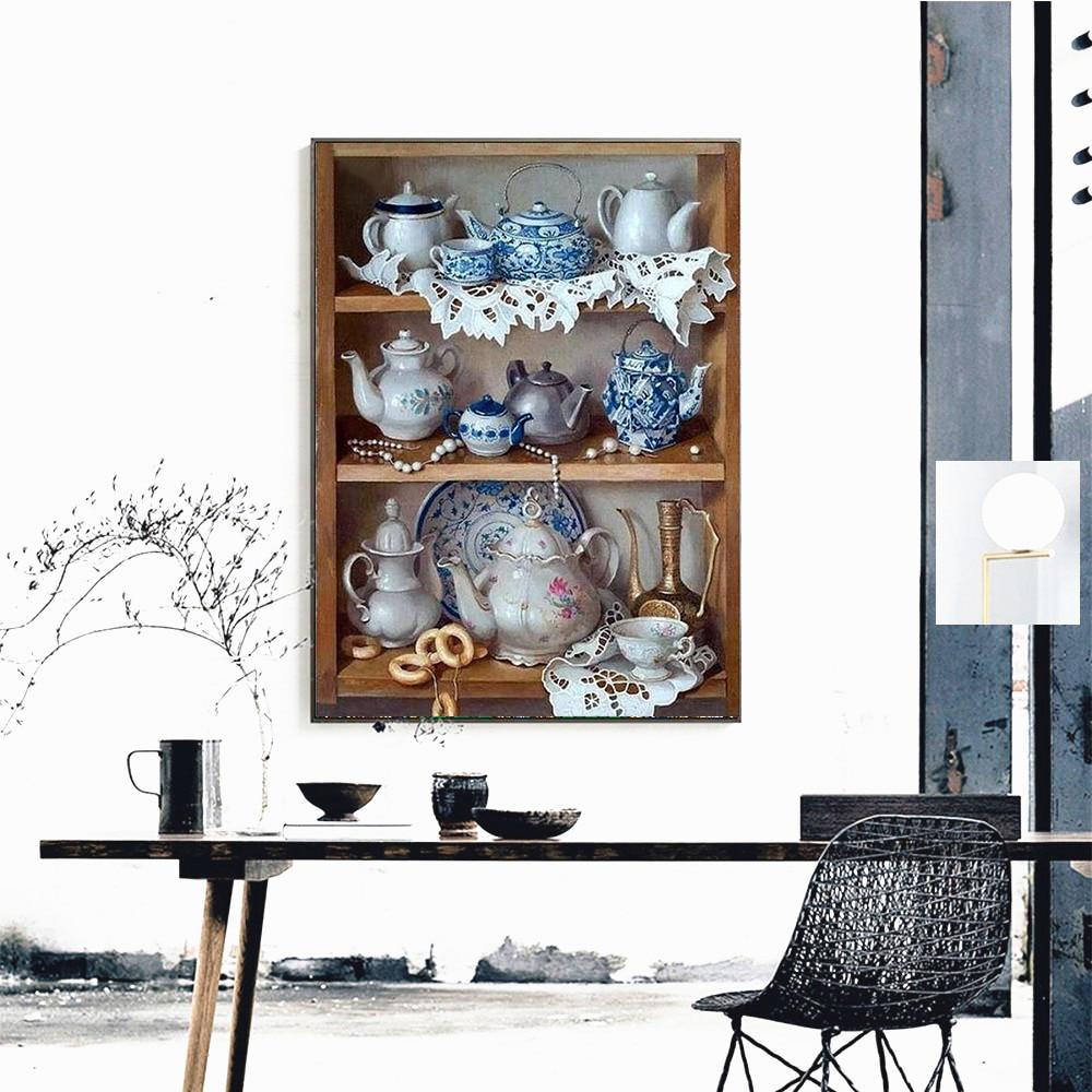 Diamond Painting Tea Pot Kitchen Home Decoration Mosaic Full Embroidery