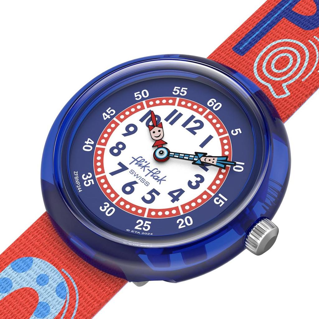 Swatch Flik Flak KNOW YOUR ABC Watch FBNP244 Boys Red