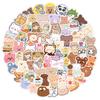 10 30 50 100pcs Korean Bear Cartoon Stickers Kawaii Anime Cute Notebook Scooter Water Cup Creative Gift Laptop Decal Stickers