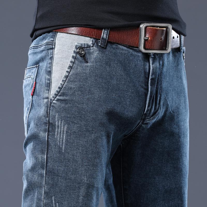 Jeans elásticos ajustados para hombre: Diseño Versátil de Alta Conversión para Adolescentes y Adultos