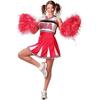 Déguisement Pom Pom Girl USA Taille M - Rouge - Femme - 100% Polyester