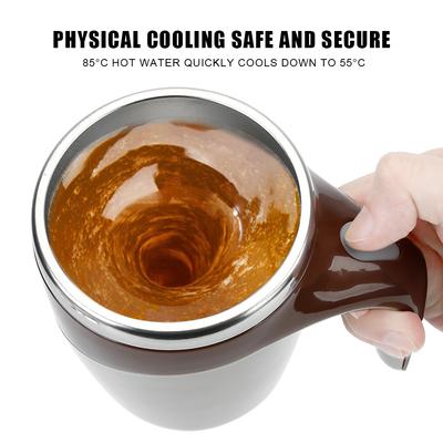 Magnetischer rotierender Mark Cup aus Edelstahl 304, automatischer Rührbecher, Tassenwärmer, Flasche, fauler Kaffeerührbecher, elektrischer Milchbecher