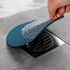 Flat Suction Silicone Drain Cover Plug Bathtub Sink Hair Stopper Set of 2 Multipurpose Use for Home and Hotel Bathrooms