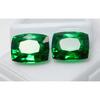 21 Ct Natural Tourmaline Green Cushion Shape Certifeid Loose Gemstones Pair