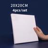 4pcs/set Canvas Boards for Painting 100% Cotton Acid Free Blank Canvas Panels for Oil Paint