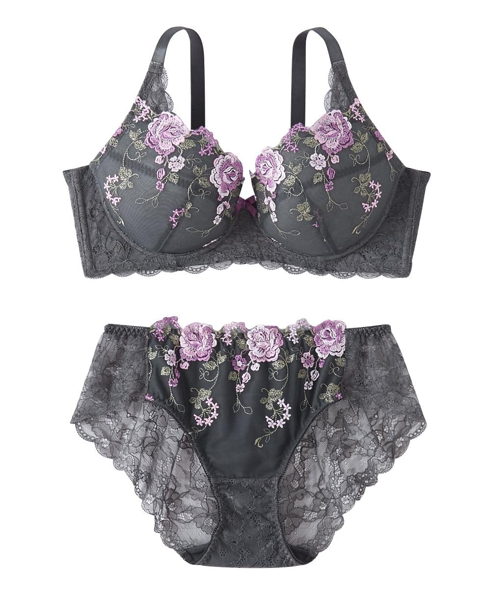 

Внутренний комплект Takamine Bra и шорты Premium Side Charcoal Grey [Nissen] (Тонкий тип) Женщины D100/4L~5L