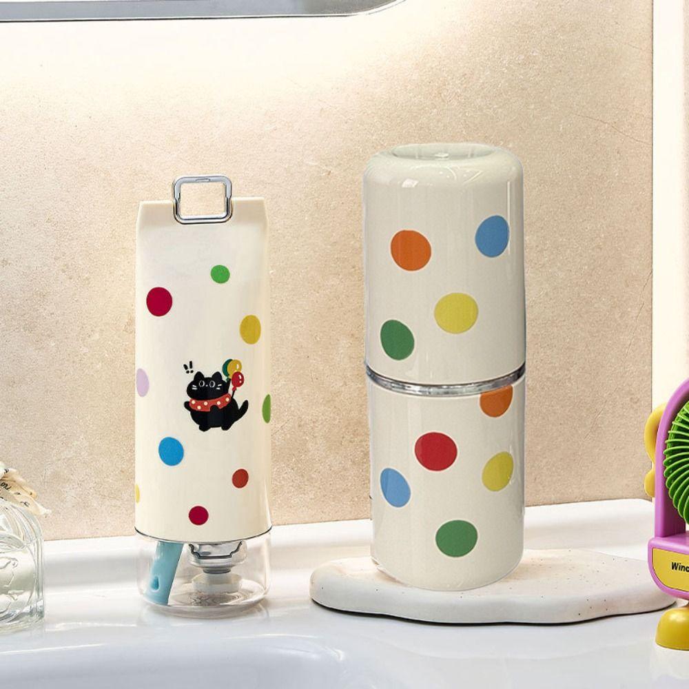 Plastic Mouthwash Cup Cartoon Travel Wash Cup Mouth Cup Toothpaste Case  Home