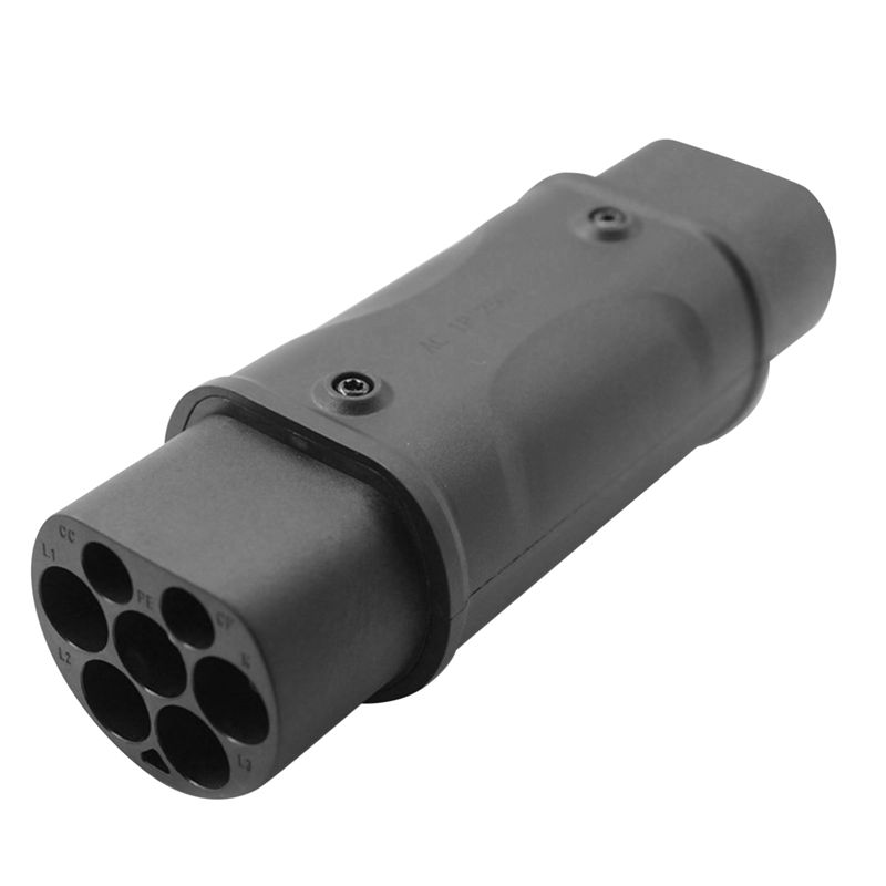 Прочный - 1 шт. Адаптер для зарядки электромобилей Type 2 на GBT, 32A, 7.2A, IEC 62196 на GB/T, Разъем-розетка для зарядки электромобилей