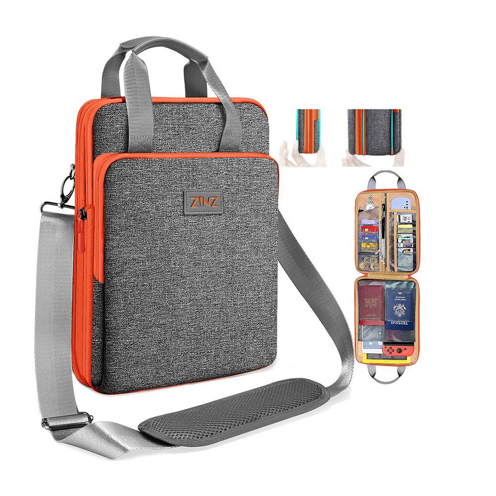 

13-дюймовая сумка через плечо для ноутбука, сумка-мессенджер, расширяемая деловая сумка через плечо, сумка для компьютера, контрастный цвет 13 inch