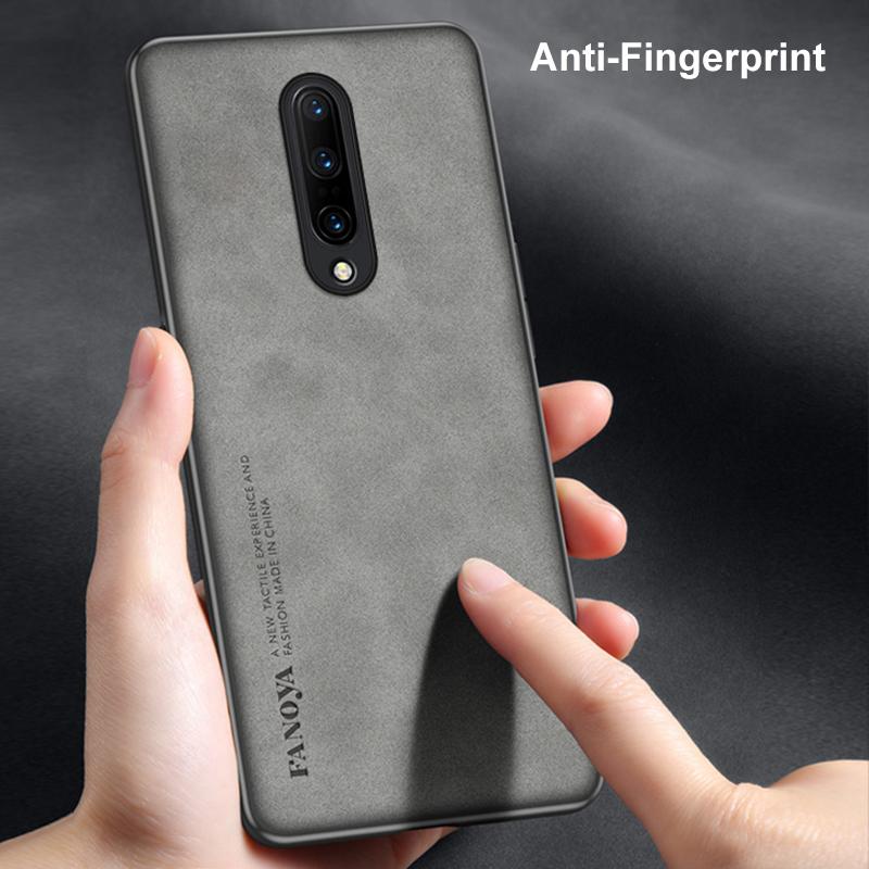 Lyxigt läderfodral för OnePlus 7 7T 8 Pro 8T fodral Matt silikontelefonfodral för OnePlus 5 5T 6 6T One Plus 7 8 T 7Pro Coque