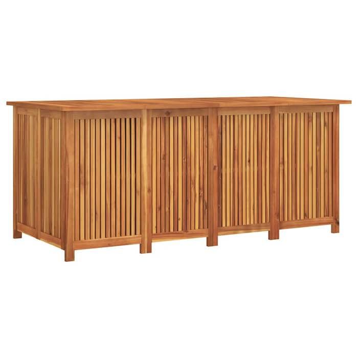 VidaXL Boîte de rangement de jardin 200x80x75 cm bois massif d'acacia 319709
