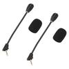 2 ST Mikrofonersättning för Kingston HyperX Cloud Alpha Trådlöst Gamingheadset Brusreducerande 3,5 mm Löstagbar Mikrofonbom