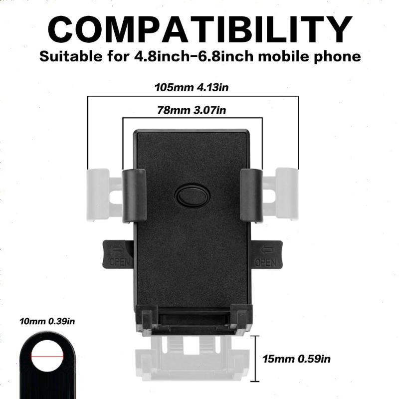 Motorcycle Phone Holder Waterproof Phone Holder Bracket With Helmet Waterproof Shade Cell Phone Holder