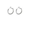 Metal C-shaped earrings without pierced ears + simple geometric round earrings cold wind personalized mosquito coil disc earrings