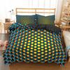 3D Holow/Round Hole Beding Set for Adult Peoples plus Children,Soft Duvet Cover Set,Twin Ful Quen plus King Bedrom Set,Home Textile gren