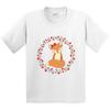 Inktastic Valentine Woodland Fox Heart Wreath Youth Kids Boys T-Shirt Hearts Outfit Spring