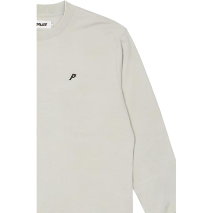 Palace Mock Neck 320 Crew Sweatshirt Men Sweatshirt Grey P23ES103