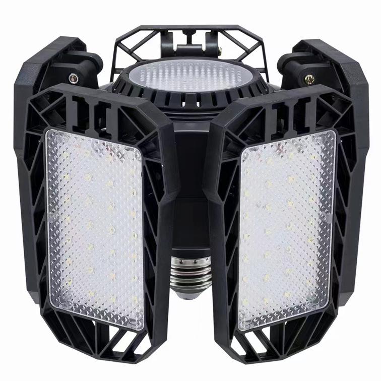 

2023 King Kong Деформируемый Светодиодный Гаражный Свет, 5+1 Складная Высокомощная Лампа для Склада 5-leaf Housing Kit