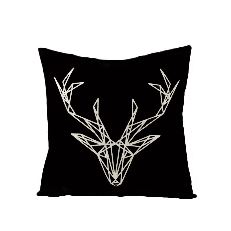 Home Furnishings Nordic Polyester Cushion Cover Black Letter Digital Print Cushion Cover Cushion Cover
