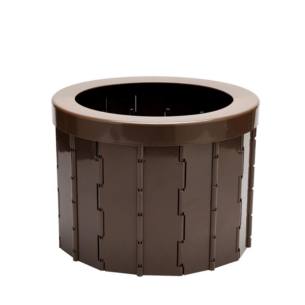 Easy To Store Outdoor Folding Toilet with Storage Bag Car Trash Can Compact Portable Potty  Travel