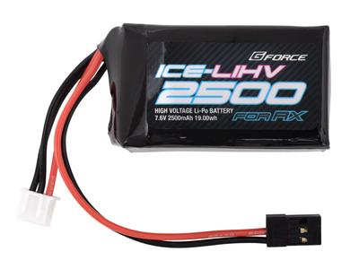 Batterie GeForce ICE LiHV 7.6V 2500mAh (En forme de balle pour récepteur) Produit japonais officiel GFG106