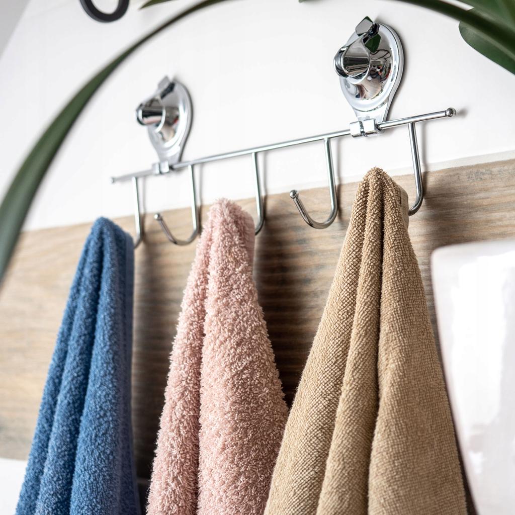 KADAX Bathroom Suction Cup Hanger for Towels Steel