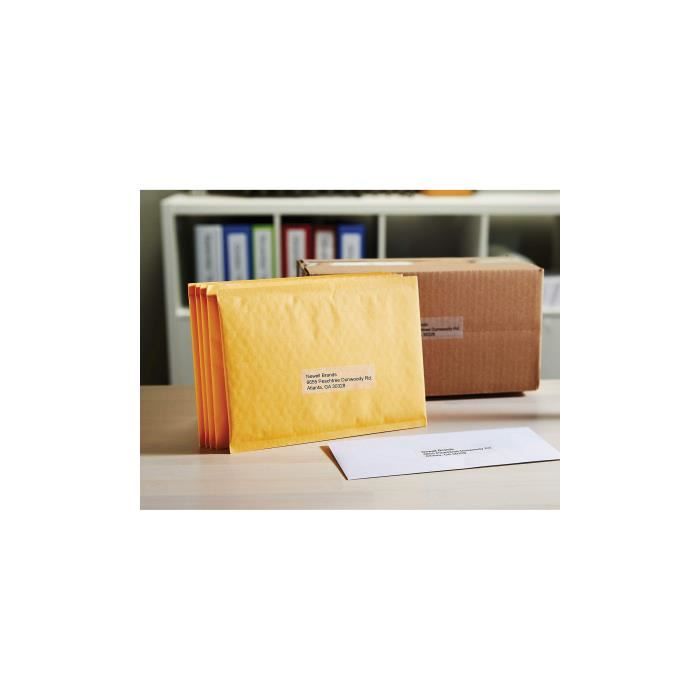 Étiquettes adresse DYMO LabelWriter - Plastique Transparent 36mm x 89mm