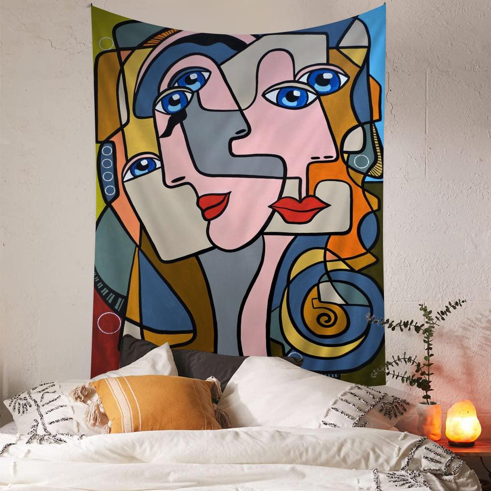 Artist Pablo Picasso Tapestry Art Printing Japanese Wall Tapestry Anime Wall Hanging Home Decor