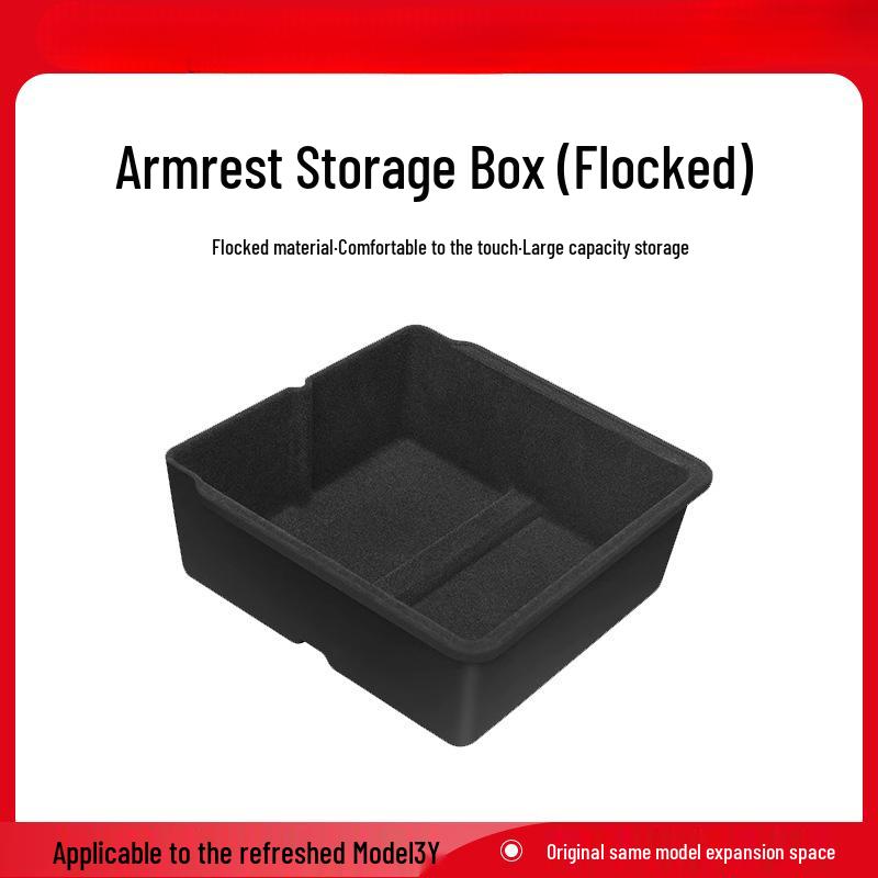 Tesla Model 3/Y Refresh Console Organizer Armrest Storage Box