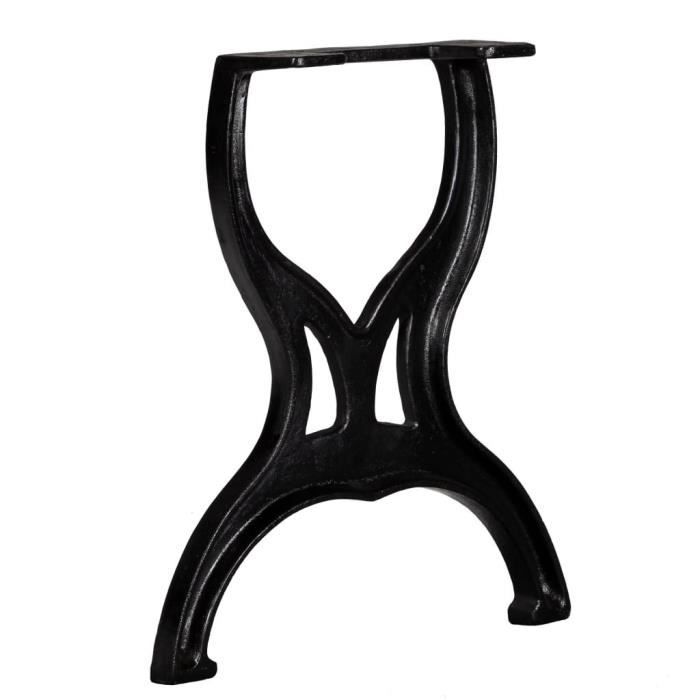 Bench Legs - vidaXL - X-frame - Cast Iron - Black - Industrial Style
