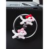 Auto Perfume Aromatherapy Cute Spots Bows Puppy Air Outlet Aromatherapy Decoration Clips Girls' Gifts Fragrant Stone