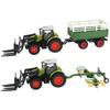 Remote Controlled Tractor Agricultural Machine with Trailer and Rake