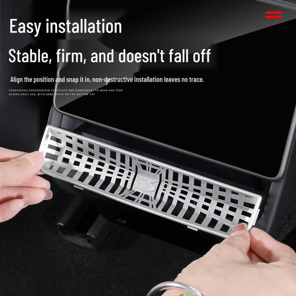 Tesla Model 3/Y Rear Air Vent Protection Cover