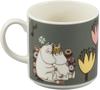 Moomin "Shine On! Kids" Mug, "Thank You Always," Large 350ml, Mother's Day or Father's Day Gift, Gray, MM8302-11