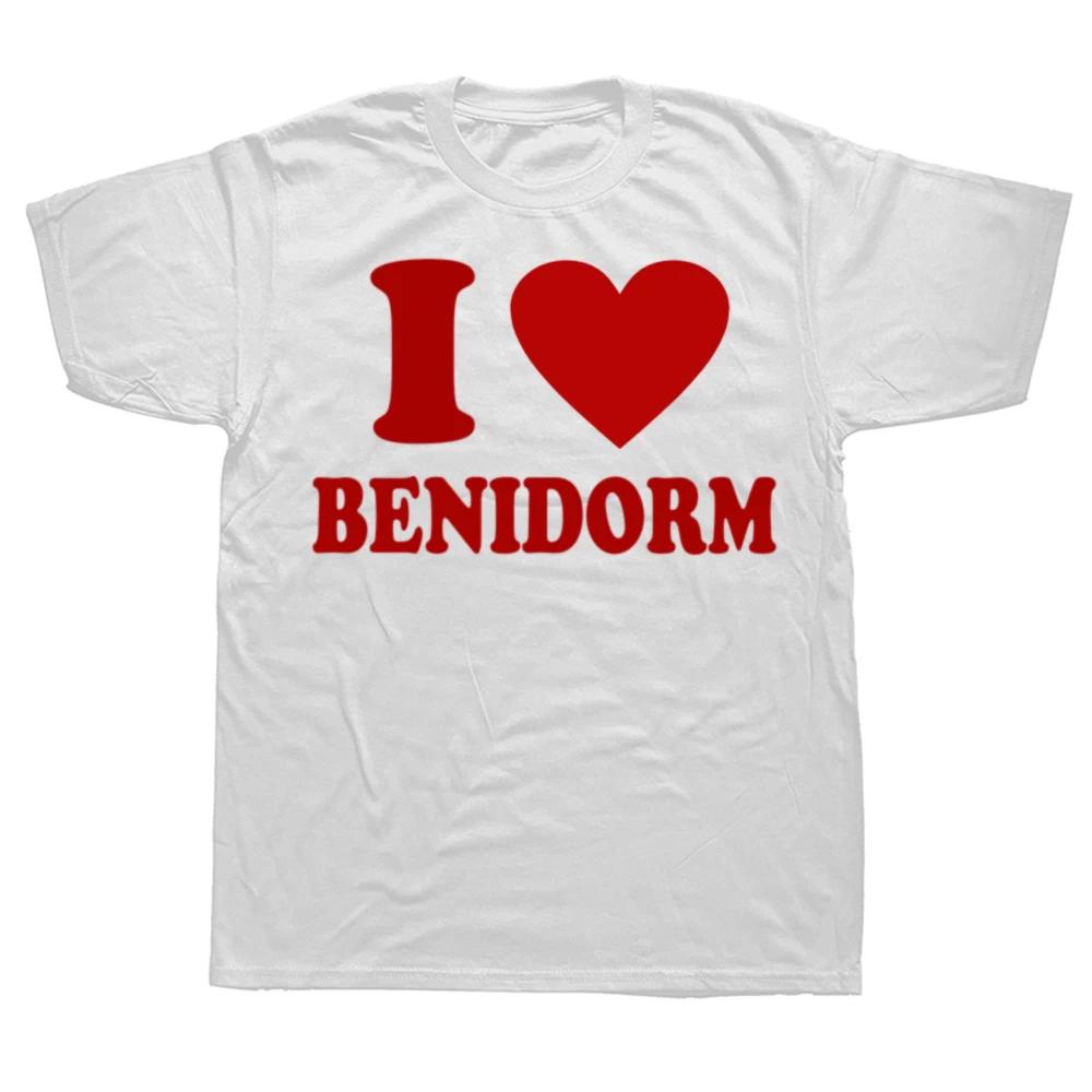 Funny Good Girls Goto Heaven Bad Girls Goto Benidorm T Shirts Graphic Cotton Streetwear Short Sleeve Birthday Gifts T-shirt Men