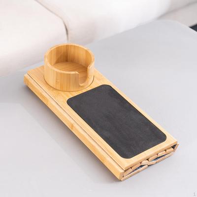 Bamboo Sofa Arm Tray Table Couch Cup Holder Sturdy,Creative,Organizing Bracket,Foldable