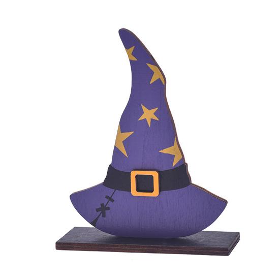 Halloween Wooden Ghost Sign Cute Ghost Witch Pumpkin Tiered Tray Decoration for Home Shelf Mantel Tabletop Windowsill Decor