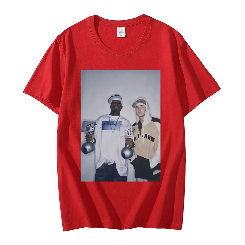 

50 Cent dan kaus grafis pria kaus Fashion Hip Hop Harajuku pria katun murni ukuran besar klasik pria 4XL